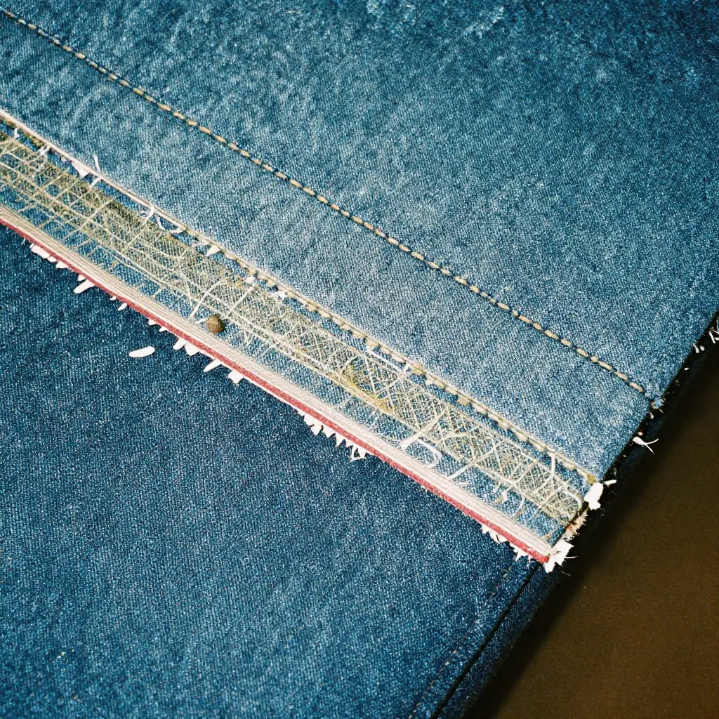 Organic cotton fabric texture